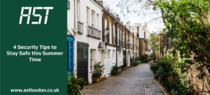 London street in summer